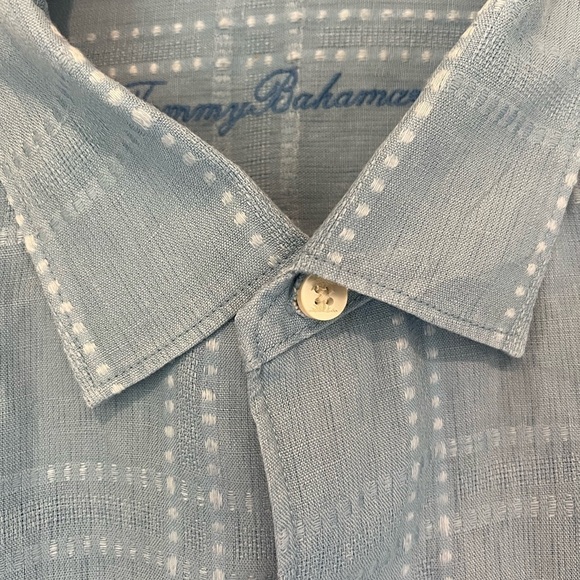 Tommy Bahama 100% Linen Men's Mixed Weave Button Front Casual Shirt / XLarge - Picture 3 of 12